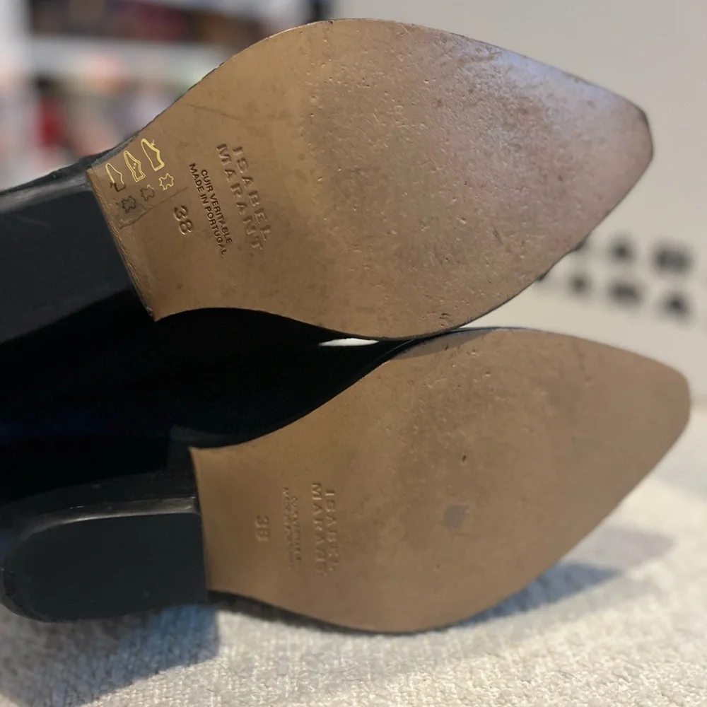 Isabel Marant Denvee Suede Western Boot sz 38 - Picture 7 of 10